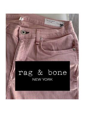 Rag & Bone Dre Capri Blush/Pale pink Jeans size 30 Slim